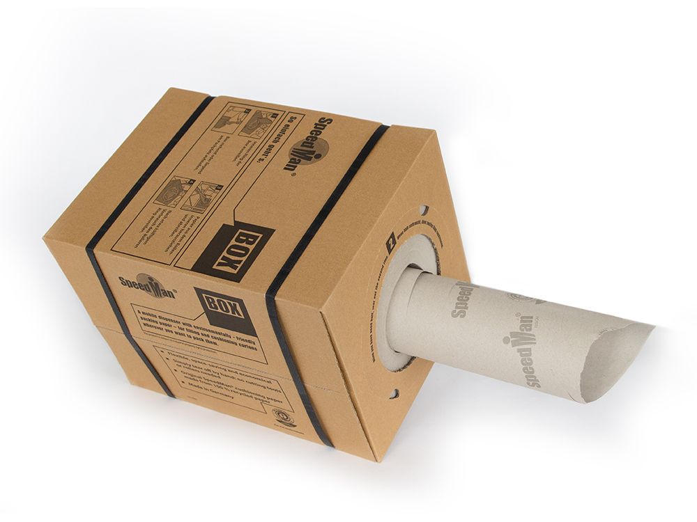 Opvulmateriaal speedman papier in dispenserdoos 39 cm x 450 mtr - 70 gr/m² 