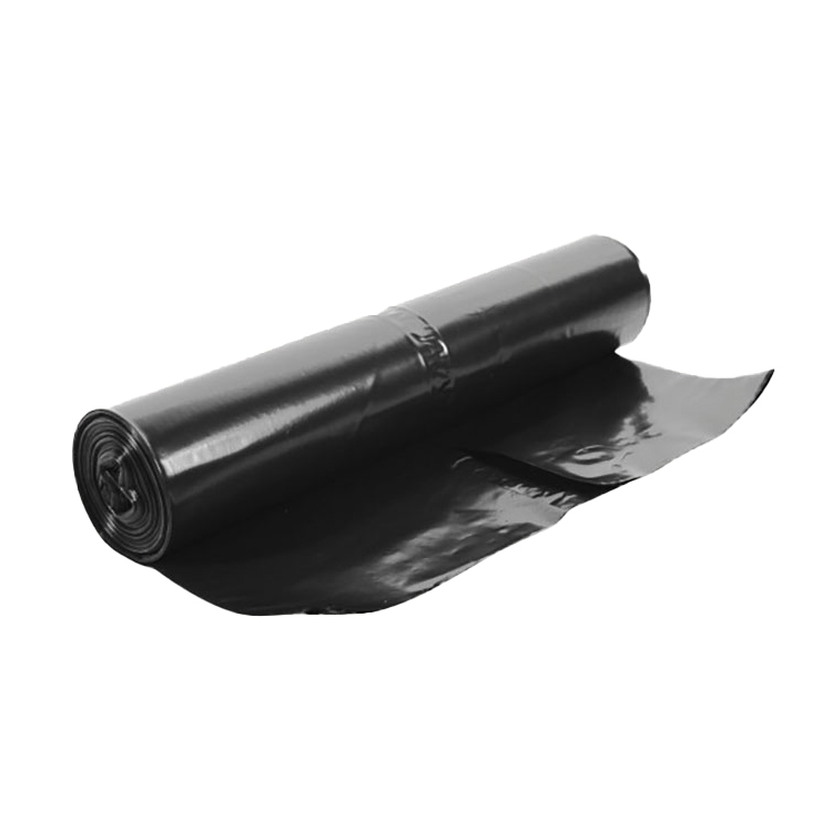 Afvalzak ldpe zwart op rol 650/2x250 x 1400 mm - 50 my