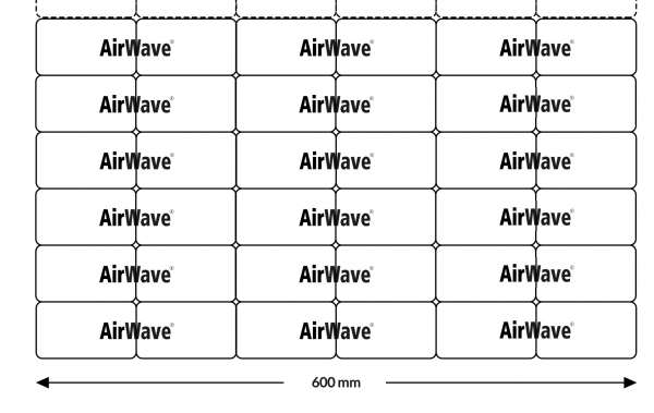 AirWave mat 8.3 XL / 320 x 600 mm x 500 mtr  