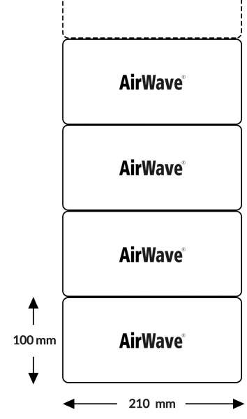 Airwave 7.1  100 x 210 mm x 700 mtr